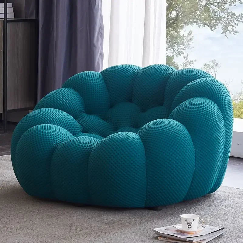 Designer Yellow Living Room Sofas Set European Fabric Nordic Double Chaise Couch Puffs Luxury Italian Divano Soggiorno Furniture