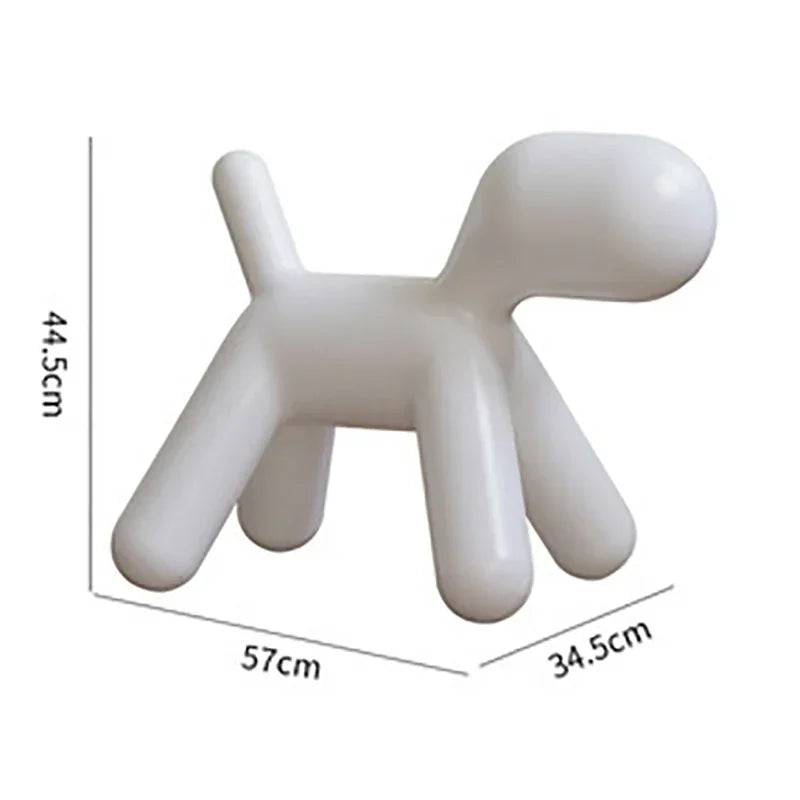 Nordic Creative Puppy Design Chair Plastic Children's Chair Cute Cartoon Kindergarten Dalmatian Dog Animal Stool Home Furniture