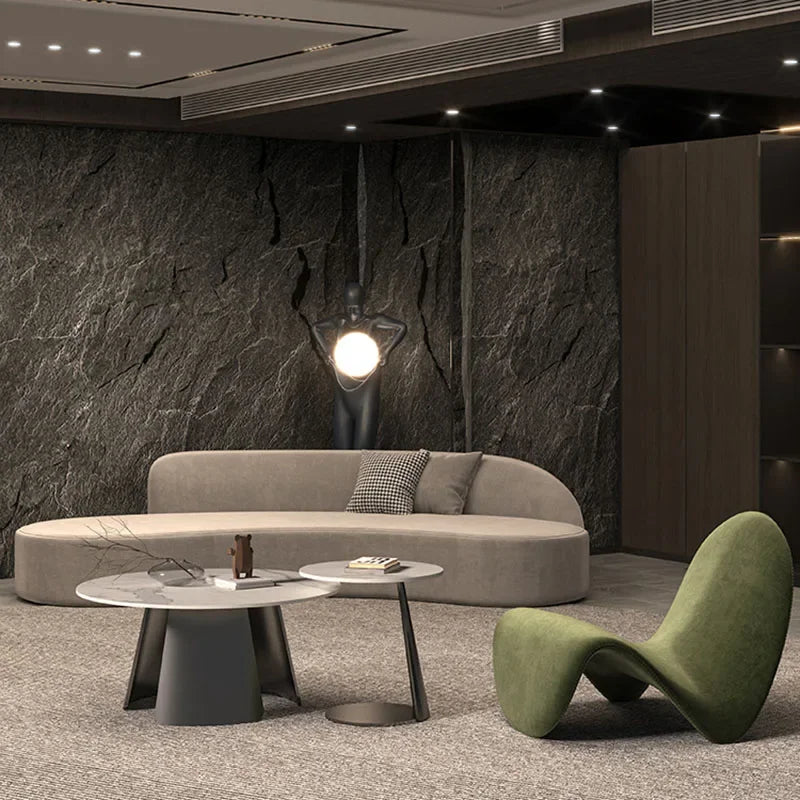 Designer Lounge Sofa Recliner Curved Customized Adults Dining Banquet Couch Unique European Large Sofa 2 Plazas Home Decoration