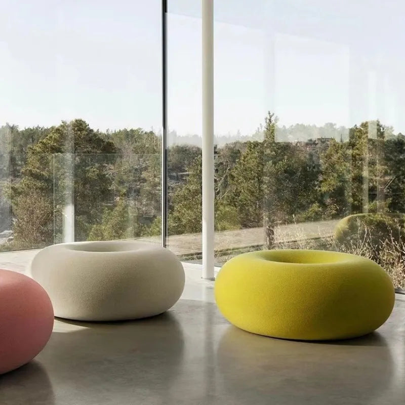 Donut Lazy Sofa Chair Designer Creative Round Leisure Chair Living Room Child Seat