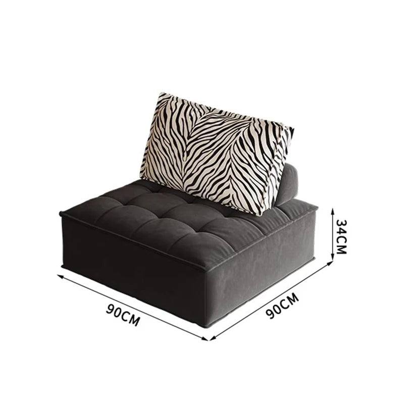 French Designer Bean Bag Sofas Nordic Creativity Puff Recliner Lazy Sofa Cream Style Modular Living Room Furniture Divano FYBS