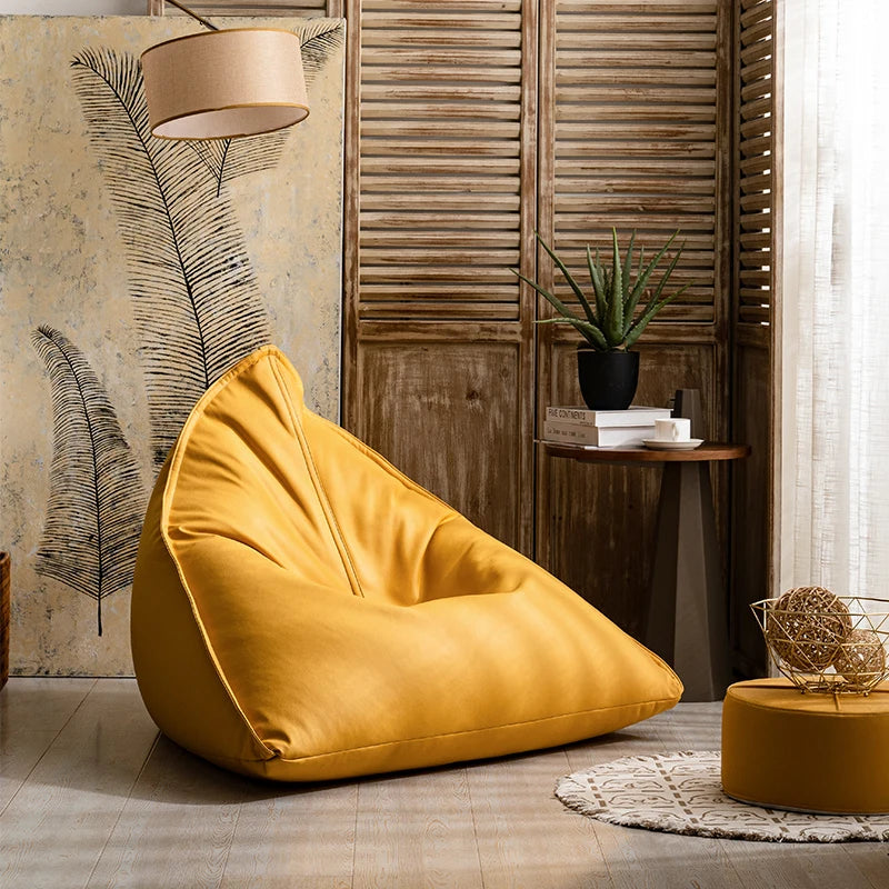 Japanese Designer Lazy Sofa Nordic Tatami Living Room Bean Bag Sofa Balcony Bedroom Recliner Home Furniture Divano Letto FYBS