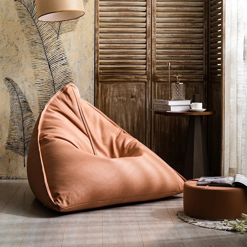 Japanese Designer Lazy Sofa Nordic Tatami Living Room Bean Bag Sofa Balcony Bedroom Recliner Home Furniture Divano Letto FYBS