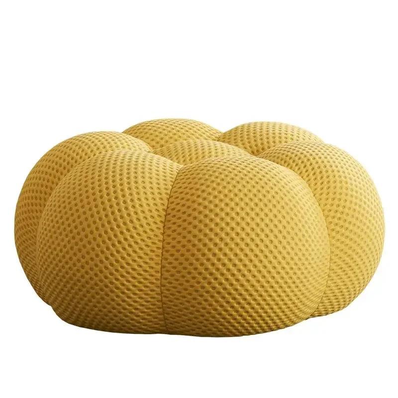 Designer Yellow Living Room Sofas Set European Fabric Nordic Double Chaise Couch Puffs Luxury Italian Divano Soggiorno Furniture