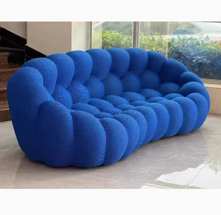 Designer Yellow Living Room Sofas Set European Fabric Nordic Double Chaise Couch Puffs Luxury Italian Divano Soggiorno Furniture
