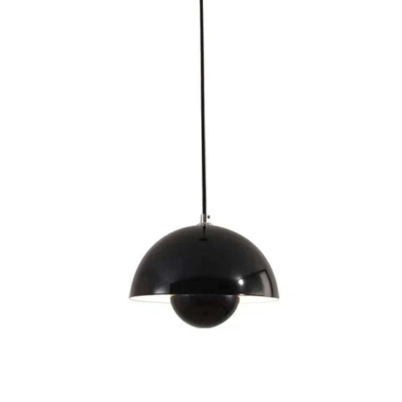 Denmark Designer Semicircular Flower Bud Pendant Lamp for Kitchen Living Island Iron Indoor Home Decor LED Lighting Luminaires