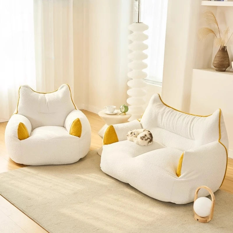 Pov Seat Giant Pouffe Pouf Living Room Sofa Foam Puff Bean Bag Single Compressed Couch Convertible Pouffe Chambre Furniture Home
