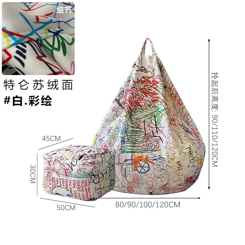 Replica Modern Bean Bag Sofa Classic Minimalist Living Room Bean Bag Sofa Lounge Designer Postmodern Divano Unique Furniture