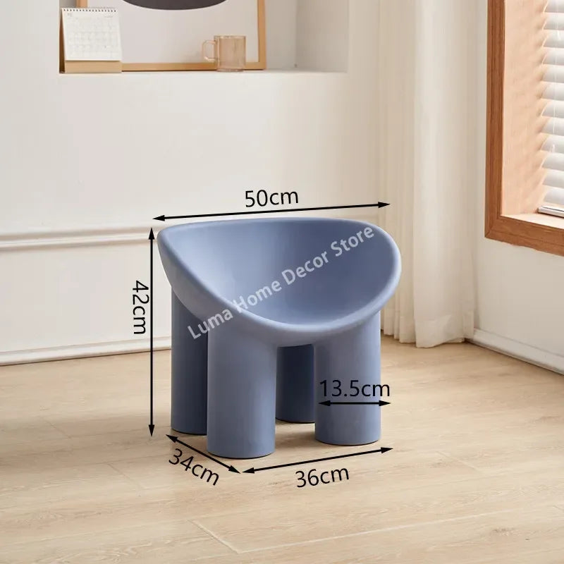 Luma Scandinavian Designer Elephant Leg Chair Wind Light Luxury Lazy Chair Creative Single Sofa for Ins Furniture Home Decor