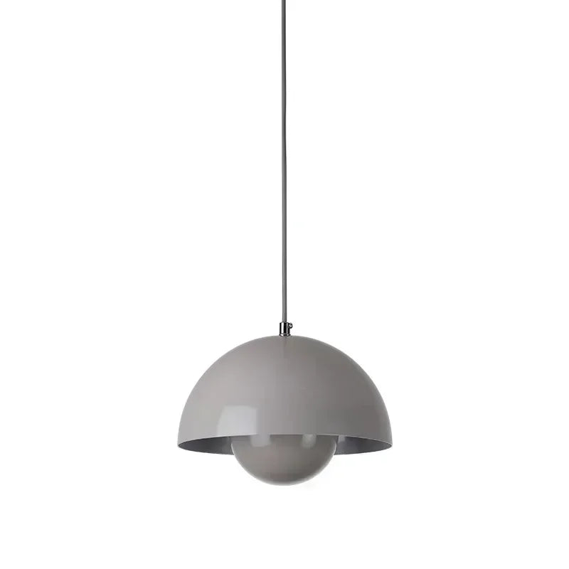 Denmark Designer Semicircular Flower Bud Pendant Lamp for Kitchen Living Island Iron Indoor Home Decor LED Lighting Luminaires