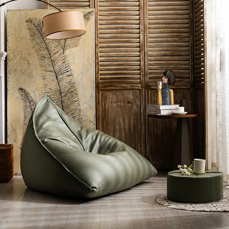 Japanese Designer Lazy Sofa Nordic Tatami Living Room Bean Bag Sofa Balcony Bedroom Recliner Home Furniture Divano Letto FYBS