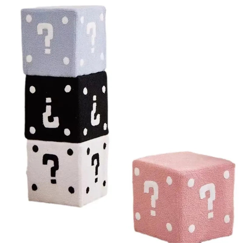 Household Dice Small Stool Shoes Stool Living Room Sofa Stool Children Cartoon Short Stool Net Red Dice Square Bench