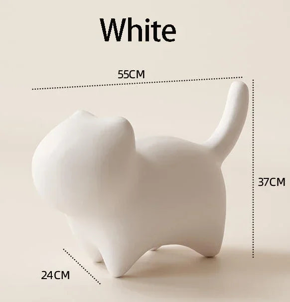 Nordic Design Modern Kids Children Toy PE Plastic Eco-environment Animal Outdoor Cat Low Stool Chair