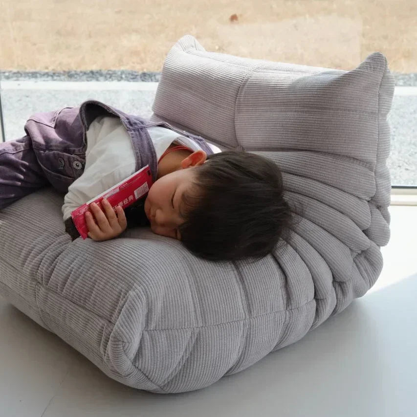 Single Sofa for Children Caterpillar Lazy Sofa Tatami Living Room Bedroom Cute Casual Single Chair Reading Chair Balcony Sofa