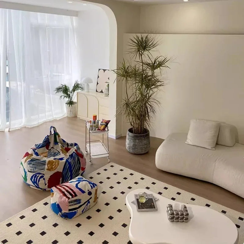 Replica Modern Bean Bag Sofa Classic Minimalist Living Room Bean Bag Sofa Lounge Designer Postmodern Divano Unique Furniture
