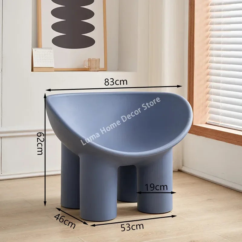 Luma Scandinavian Designer Elephant Leg Chair Wind Light Luxury Lazy Chair Creative Single Sofa for Ins Furniture Home Decor