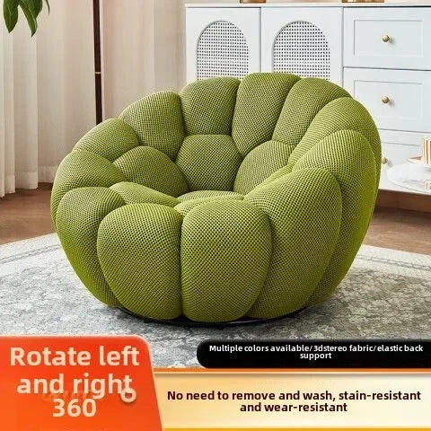 Single Seat Designer Pumpkin Lazy Sofa Balcony and Bedroom Can Lie Down and Recline Italian Minimalist Rochburg Football Sofa