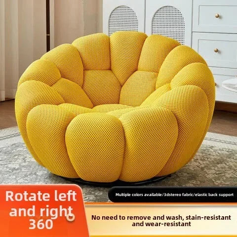 Single Seat Designer Pumpkin Lazy Sofa Balcony and Bedroom Can Lie Down and Recline Italian Minimalist Rochburg Football Sofa