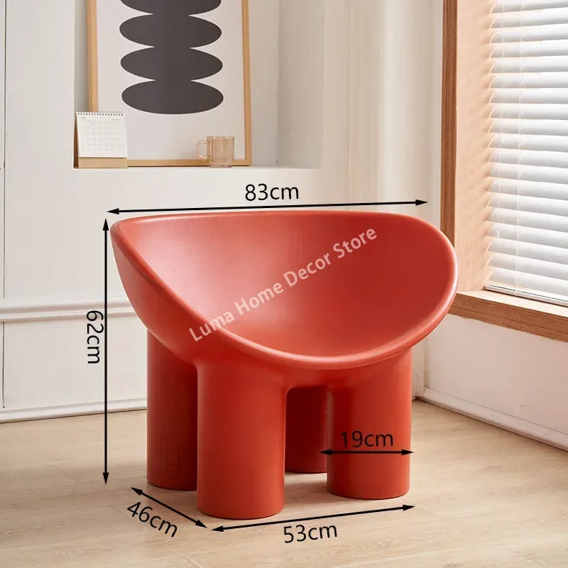 Luma Scandinavian Designer Elephant Leg Chair Wind Light Luxury Lazy Chair Creative Single Sofa for Ins Furniture Home Decor