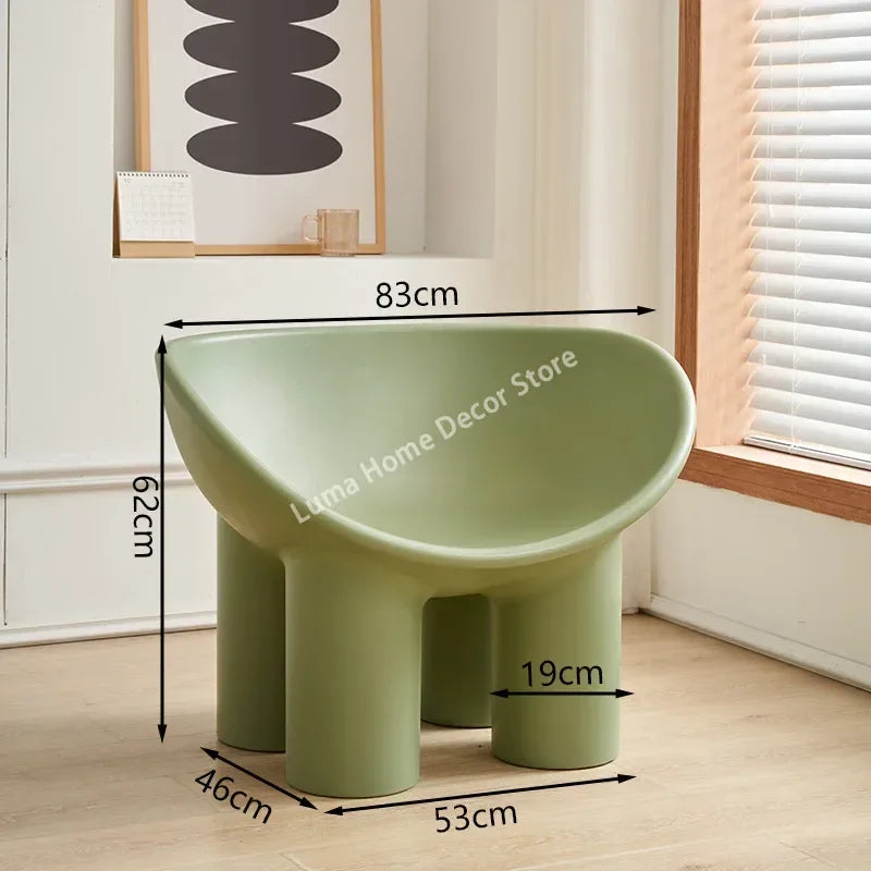 Luma Scandinavian Designer Elephant Leg Chair Wind Light Luxury Lazy Chair Creative Single Sofa for Ins Furniture Home Decor