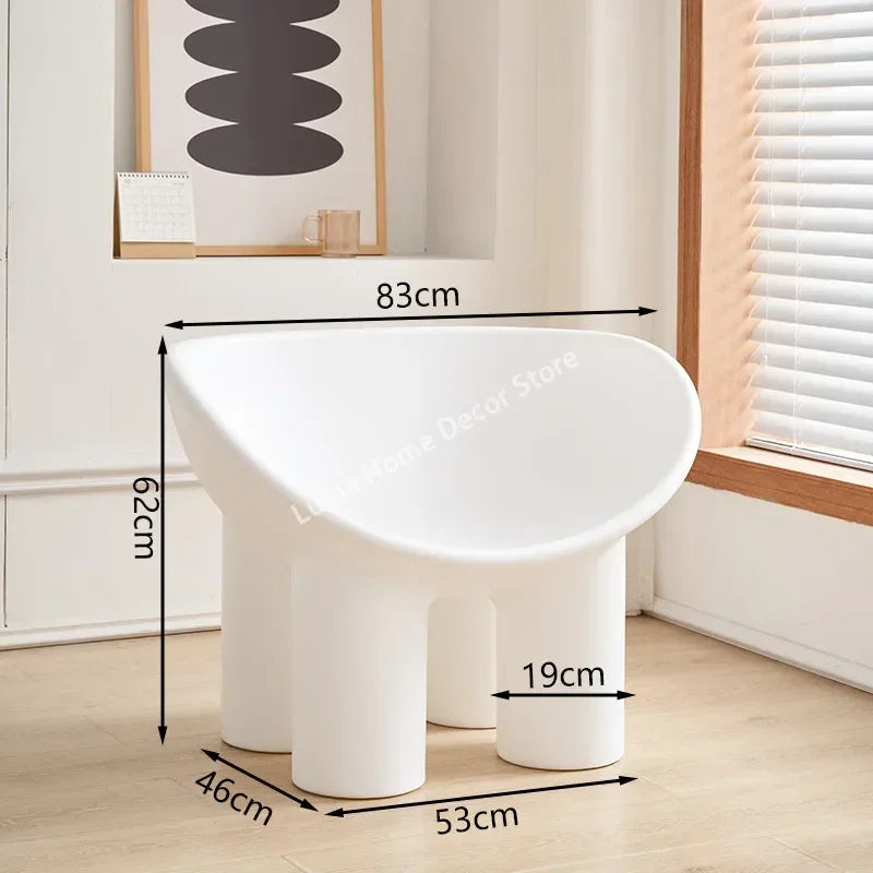 Luma Scandinavian Designer Elephant Leg Chair Wind Light Luxury Lazy Chair Creative Single Sofa for Ins Furniture Home Decor