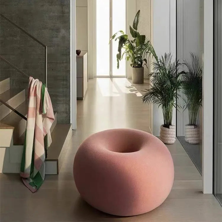Donut Lazy Sofa Chair Designer Creative Round Leisure Chair Living Room Child Seat