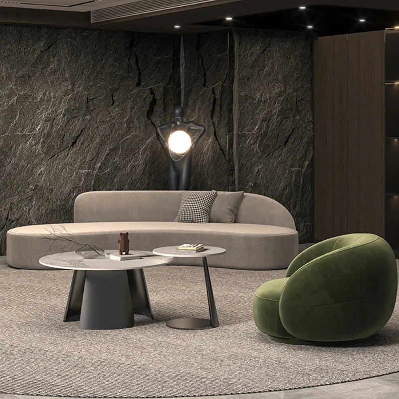 Designer Lounge Sofa Recliner Curved Customized Adults Dining Banquet Couch Unique European Large Sofa 2 Plazas Home Decoration