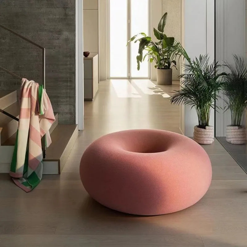 Donut Lazy Sofa Chair Designer Creative Round Leisure Chair Living Room Child Seat