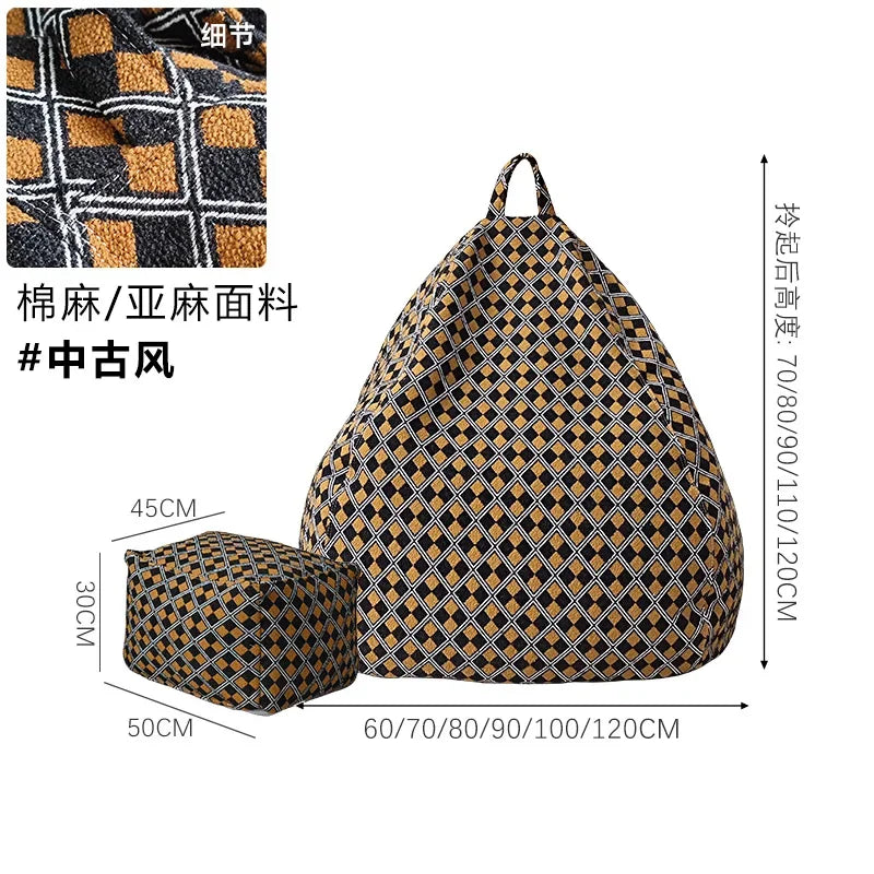 Replica Modern Bean Bag Sofa Classic Minimalist Living Room Bean Bag Sofa Lounge Designer Postmodern Divano Unique Furniture