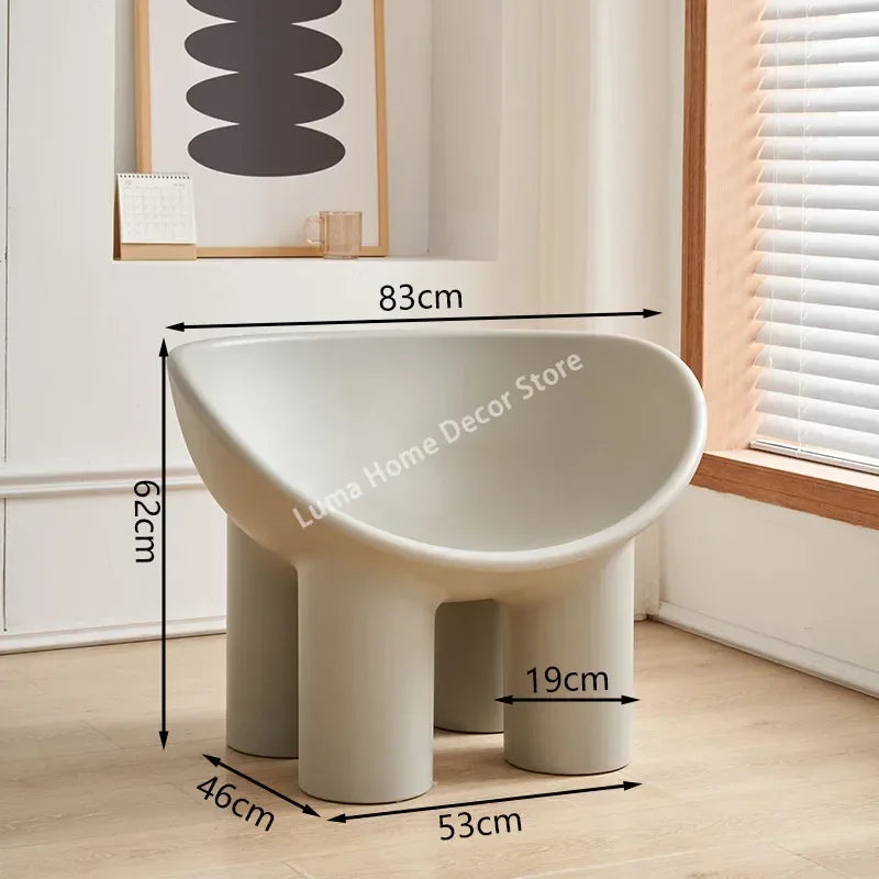 Luma Scandinavian Designer Elephant Leg Chair Wind Light Luxury Lazy Chair Creative Single Sofa for Ins Furniture Home Decor