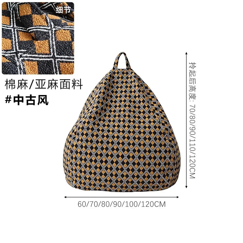 Replica Modern Bean Bag Sofa Classic Minimalist Living Room Bean Bag Sofa Lounge Designer Postmodern Divano Unique Furniture