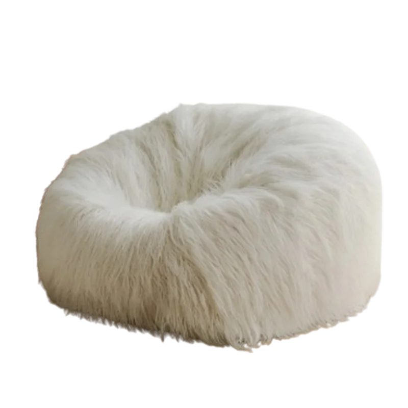 Soft Designer Seats Bean Bags Huge Hairy Cute Relaxchair Lazy Bedroom Sofa Puffs Adults Comfy Divano Da Soggiorno Furniture Home