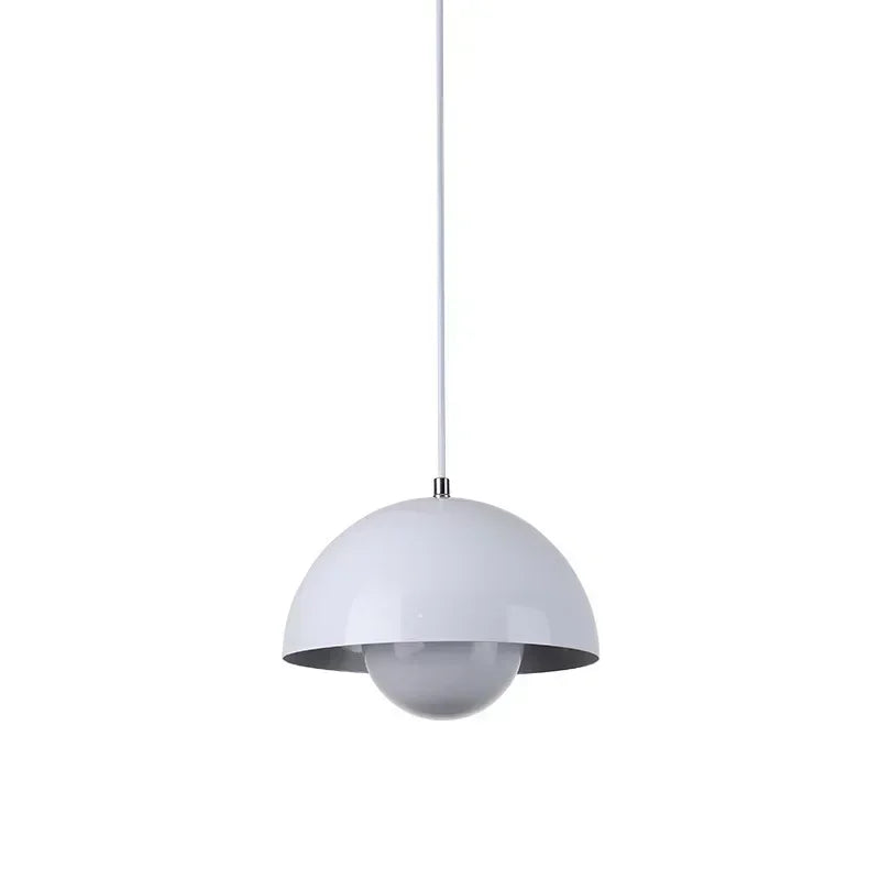Denmark Designer Semicircular Flower Bud Pendant Lamp for Kitchen Living Island Iron Indoor Home Decor LED Lighting Luminaires
