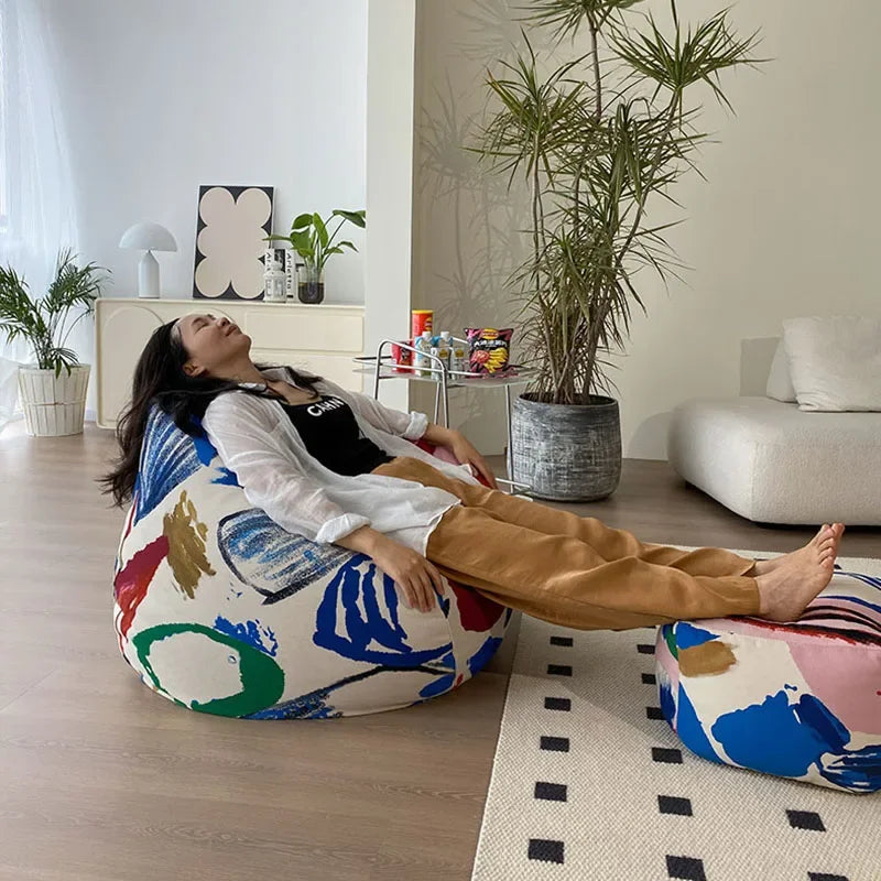 Replica Modern Bean Bag Sofa Classic Minimalist Living Room Bean Bag Sofa Lounge Designer Postmodern Divano Unique Furniture