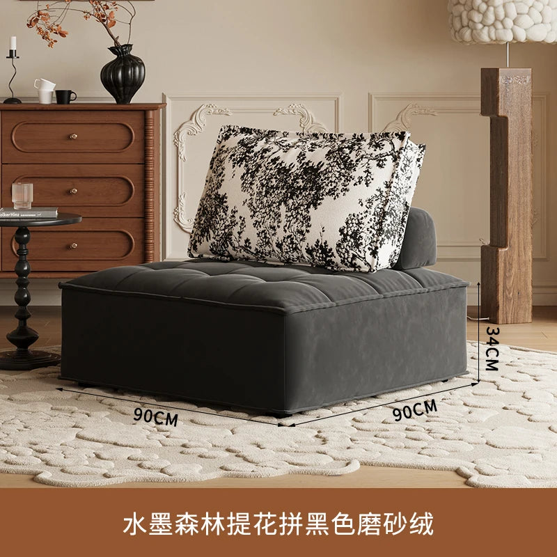 French Designer Bean Bag Sofas Nordic Creativity Puff Recliner Lazy Sofa Cream Style Modular Living Room Furniture Divano FYBS
