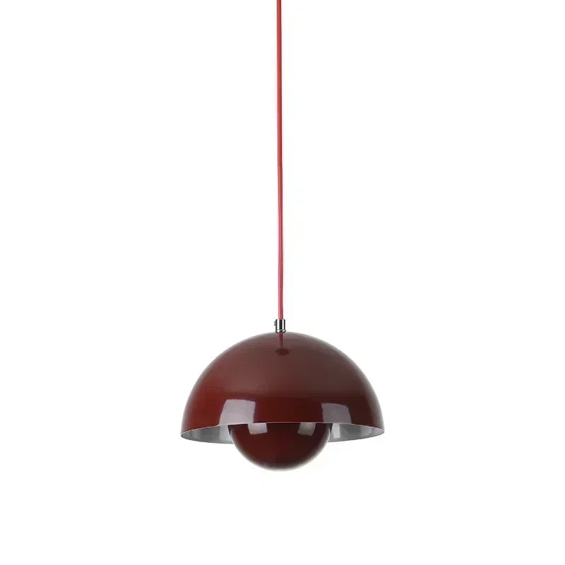 Denmark Designer Semicircular Flower Bud Pendant Lamp for Kitchen Living Island Iron Indoor Home Decor LED Lighting Luminaires
