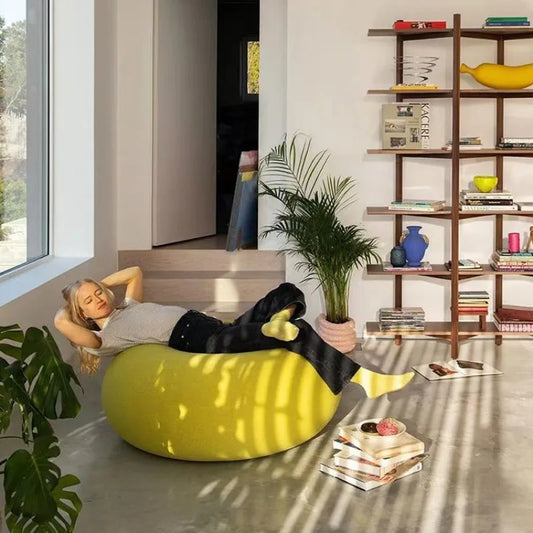 Donut Lazy Sofa Chair Designer Creative Round Leisure Chair Living Room Child Seat