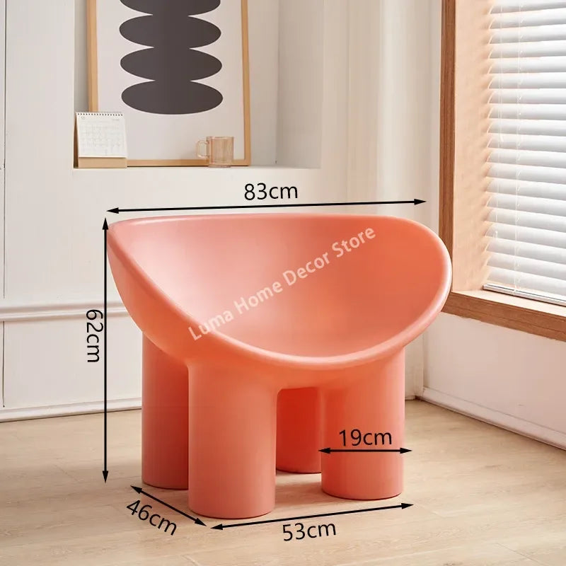 Luma Scandinavian Designer Elephant Leg Chair Wind Light Luxury Lazy Chair Creative Single Sofa for Ins Furniture Home Decor