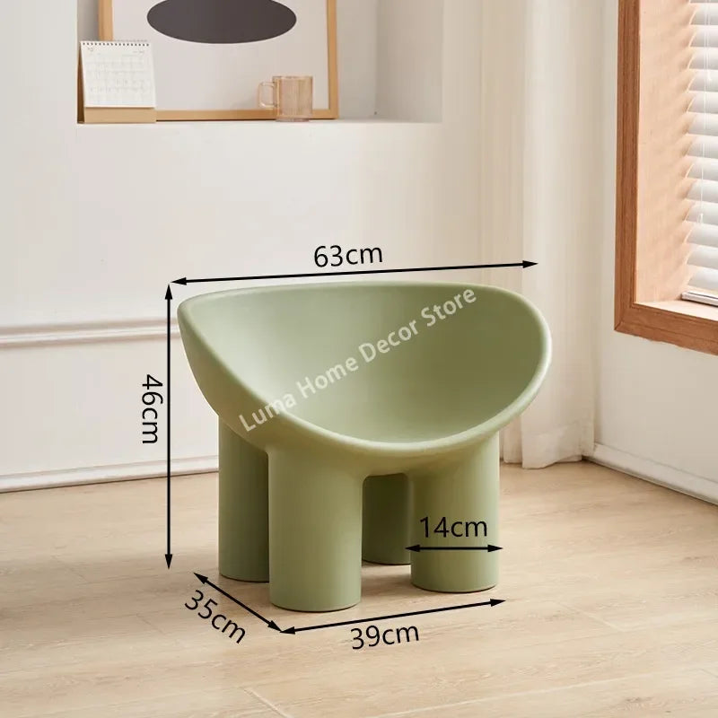 Luma Scandinavian Designer Elephant Leg Chair Wind Light Luxury Lazy Chair Creative Single Sofa for Ins Furniture Home Decor