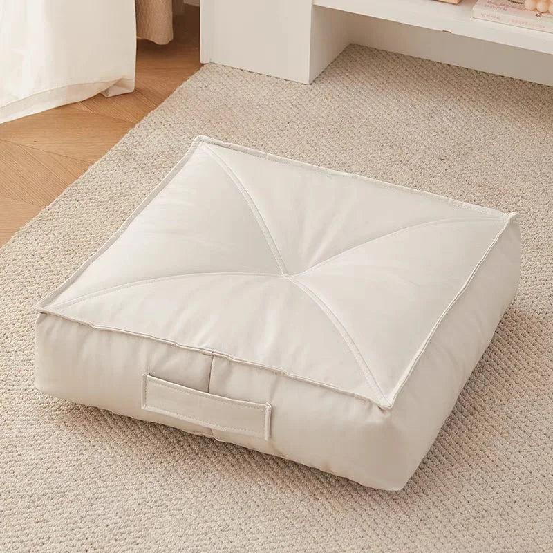 Folding Floor Chair  Casual Cartoon Children's Bean Bag Waterproof Lazy Sofa Chair  Popular Square Garden Sofa Cushion  PU Leath