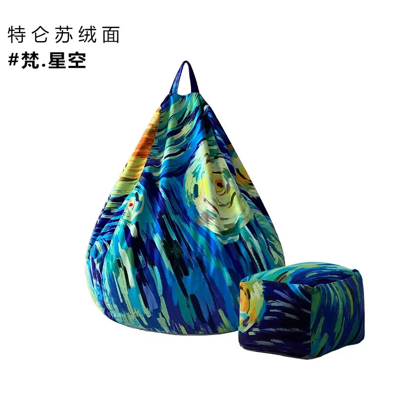 Replica Modern Bean Bag Sofa Classic Minimalist Living Room Bean Bag Sofa Lounge Designer Postmodern Divano Unique Furniture
