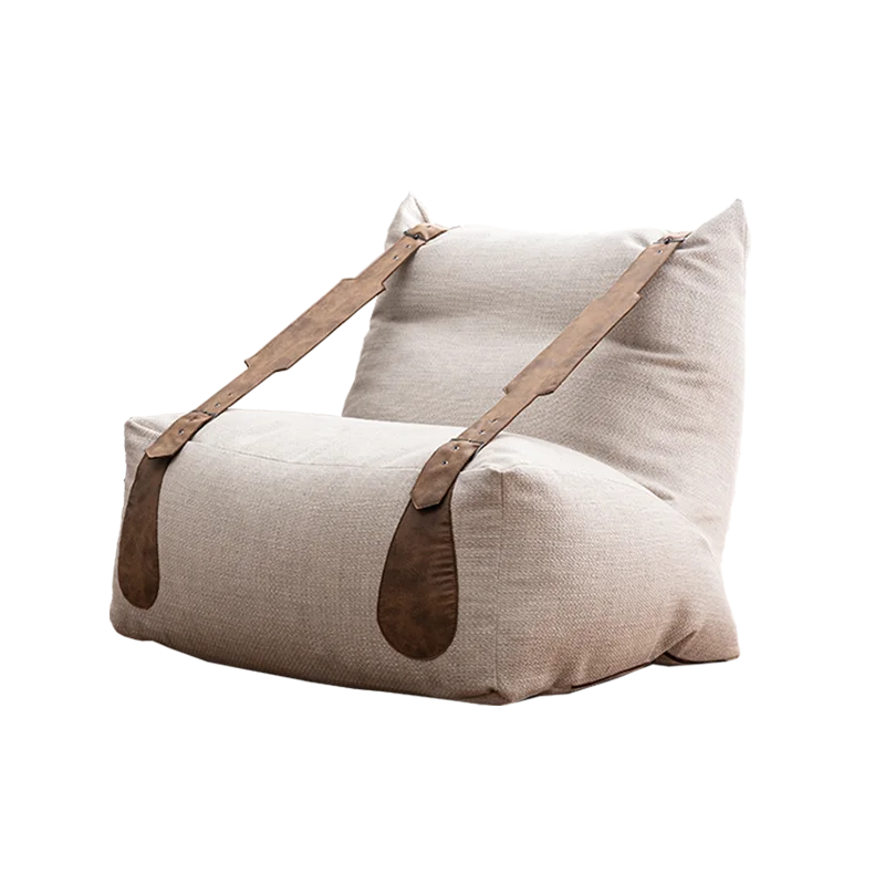 Backrest Nordic Beanbag Sofa Simple White Girl Designer Beanbag Sofa Comfortable Fabric Muebles Para Salas Modernos Furniture