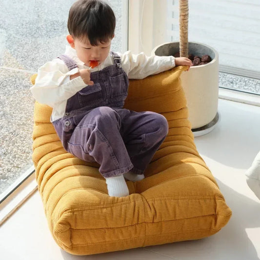 Single Sofa for Children Caterpillar Lazy Sofa Tatami Living Room Bedroom Cute Casual Single Chair Reading Chair Balcony Sofa