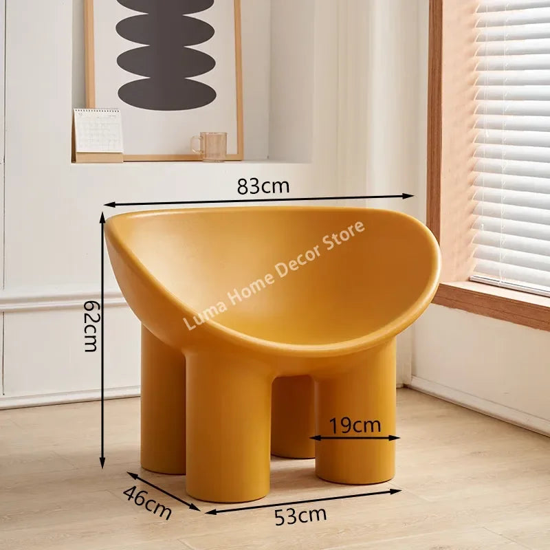 Luma Scandinavian Designer Elephant Leg Chair Wind Light Luxury Lazy Chair Creative Single Sofa for Ins Furniture Home Decor