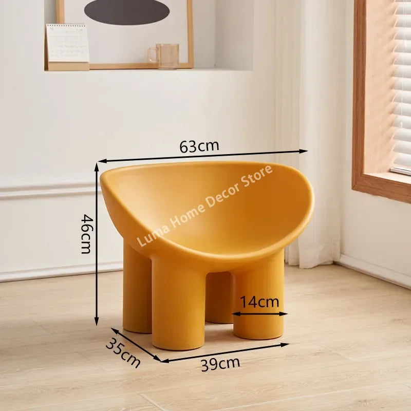 Luma Scandinavian Designer Elephant Leg Chair Wind Light Luxury Lazy Chair Creative Single Sofa for Ins Furniture Home Decor