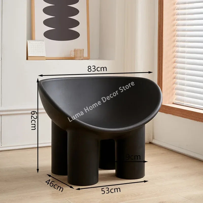 Luma Scandinavian Designer Elephant Leg Chair Wind Light Luxury Lazy Chair Creative Single Sofa for Ins Furniture Home Decor