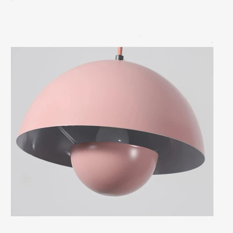 Denmark Designer Semicircular Flower Bud Pendant Lamp for Kitchen Living Island Iron Indoor Home Decor LED Lighting Luminaires