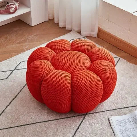 Single Seat Designer Pumpkin Lazy Sofa Balcony and Bedroom Can Lie Down and Recline Italian Minimalist Rochburg Football Sofa