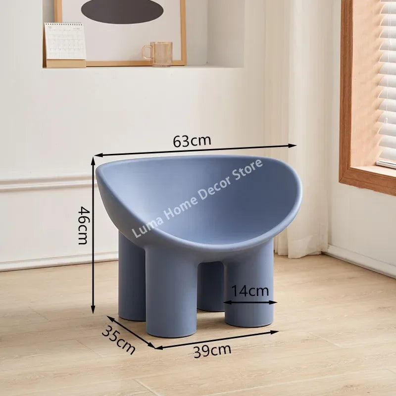 Luma Scandinavian Designer Elephant Leg Chair Wind Light Luxury Lazy Chair Creative Single Sofa for Ins Furniture Home Decor