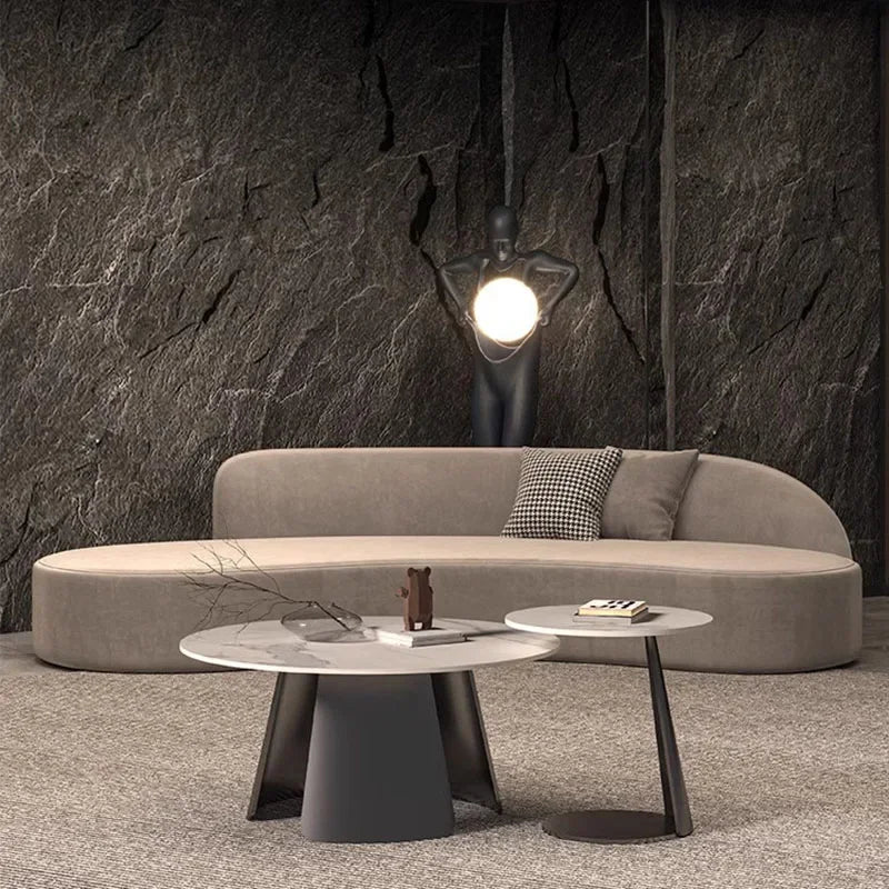 Designer Lounge Sofa Recliner Curved Customized Adults Dining Banquet Couch Unique European Large Sofa 2 Plazas Home Decoration